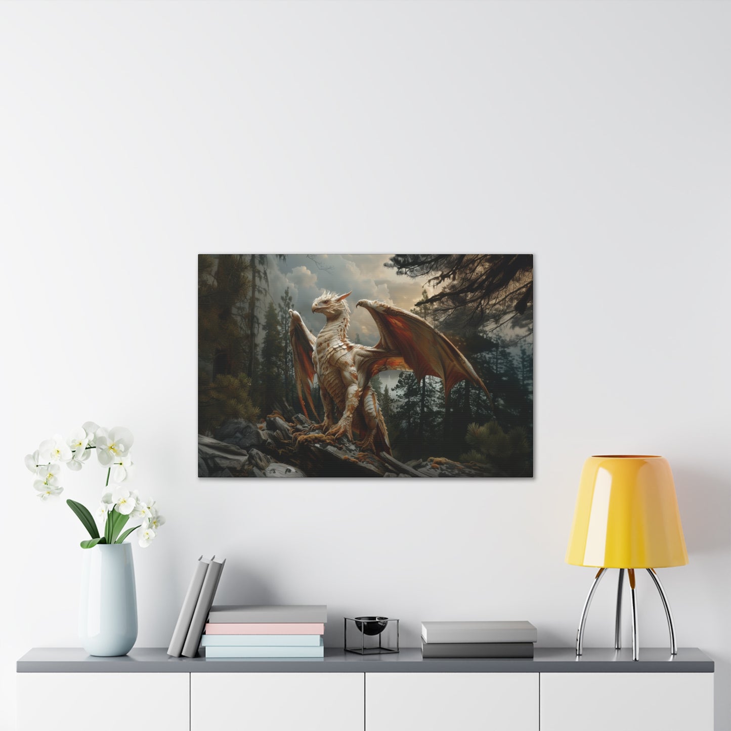 "Forest Drake"  Canvas Stretched, 0.75" - Print