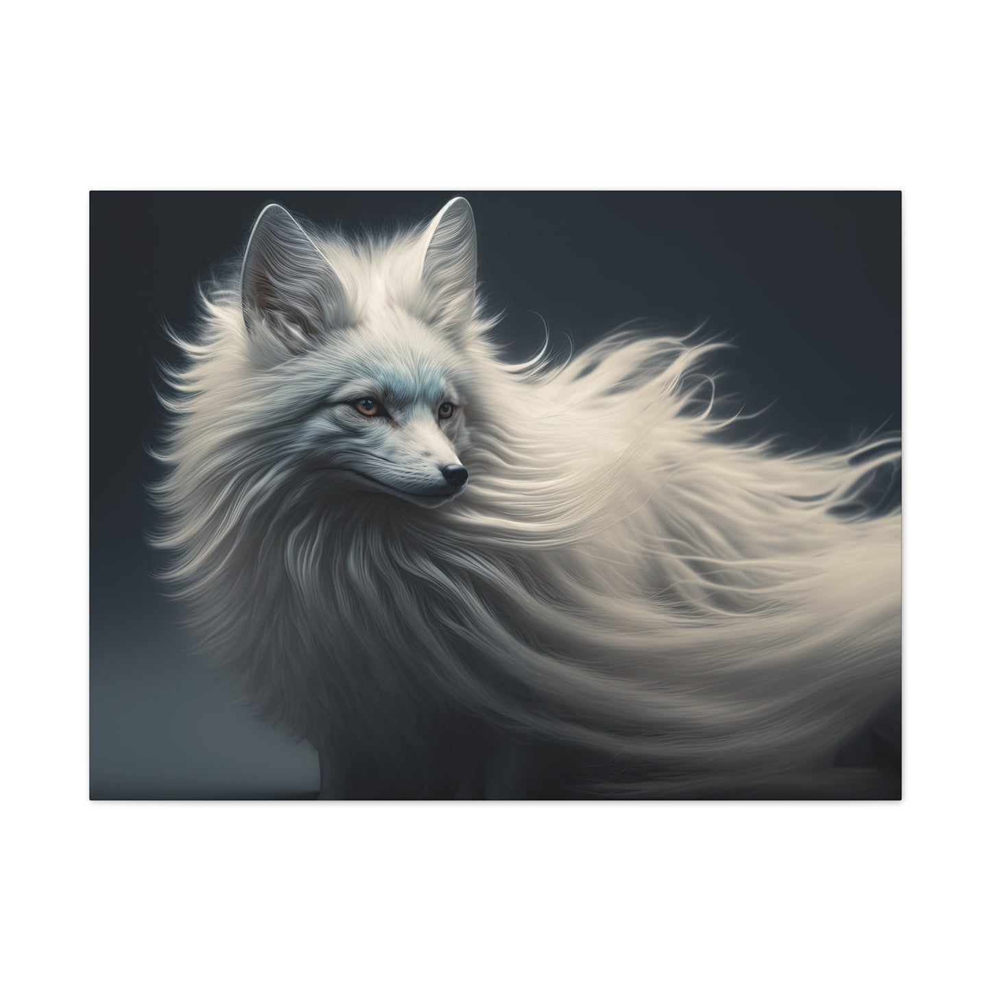 "Winter Wisp Fox"  Canvas Stretched, 0.75" - Print