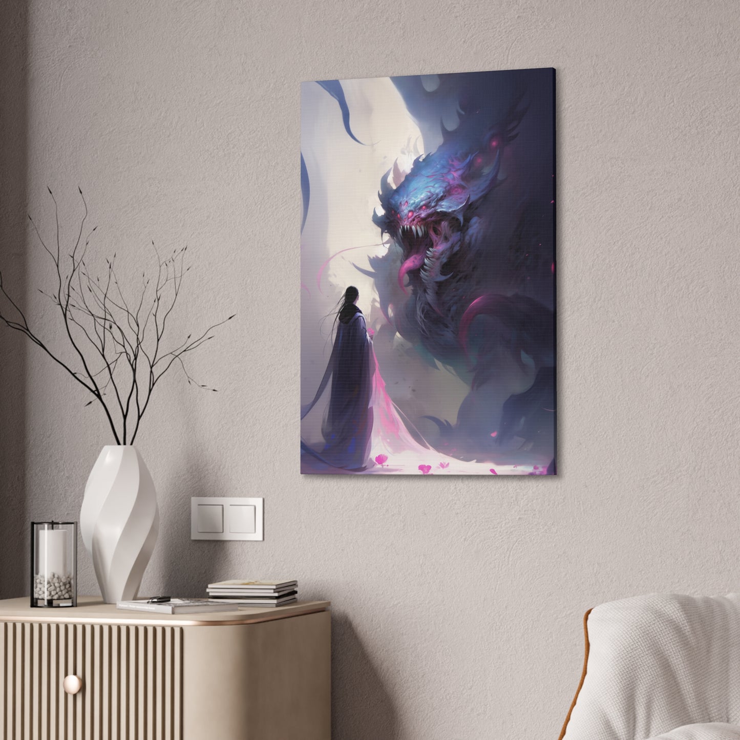 "Kraken Of The Void" Canvas Stretched, 0.75" - Print