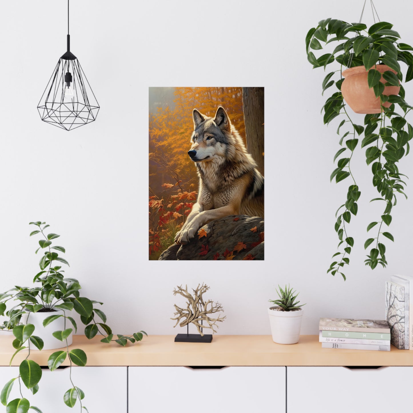 "Watcher Wolf" Poster - Print