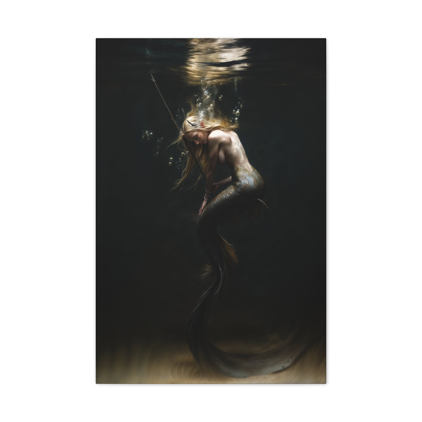 "Spearmaiden of the Deep" Canvas Stretched, 0.75" - Print