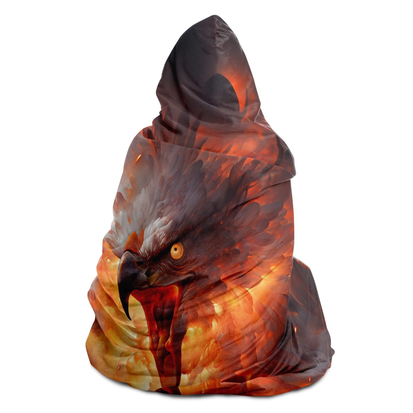 Phoenix Fury Hooded Blanket