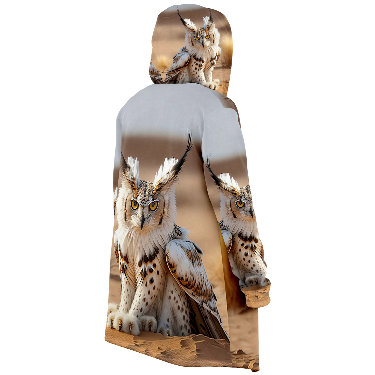 Lynx Owl Microfleece Cloak