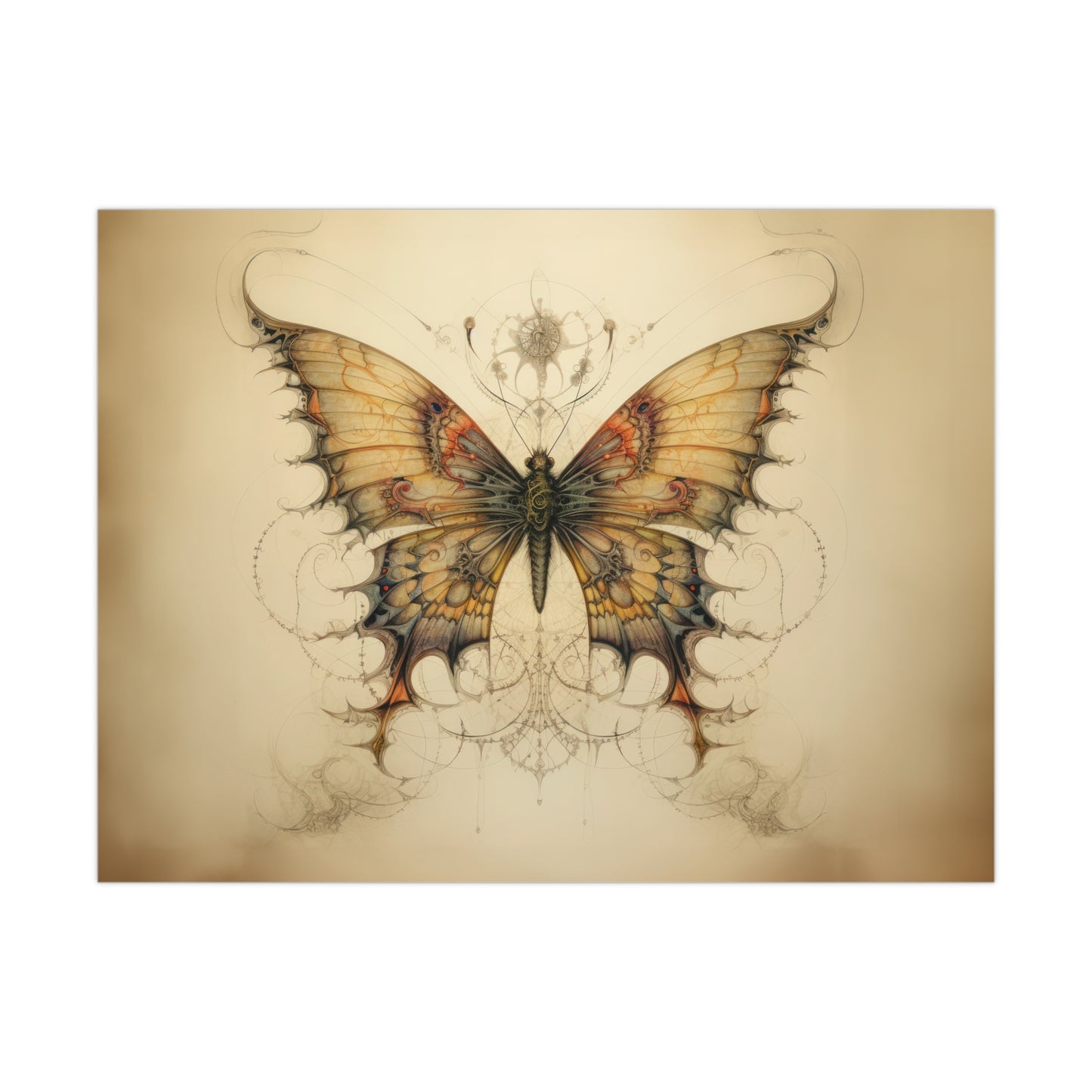 "Dragontailed Butterfly" Poster - Print