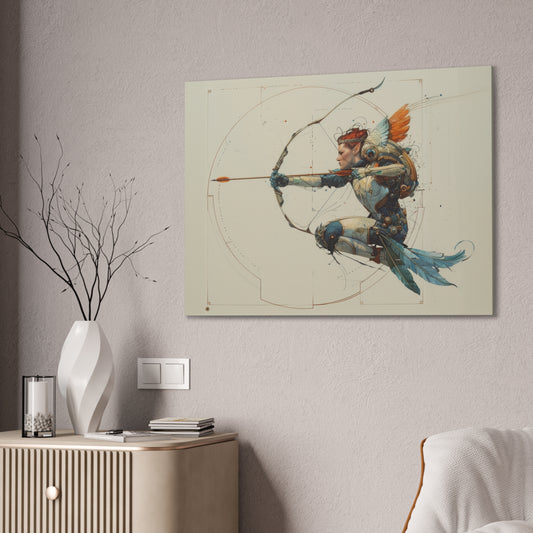 "Skyborne Archer"  Canvas Stretched, 0.75" - Print