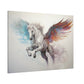 "Aqua Fire Pegasus"  Canvas Stretched, 0.75" - Print