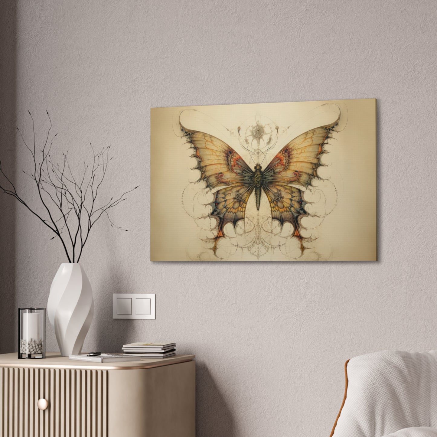 "Dragontailed Butterfly"  Canvas Stretched, 0.75" - Print