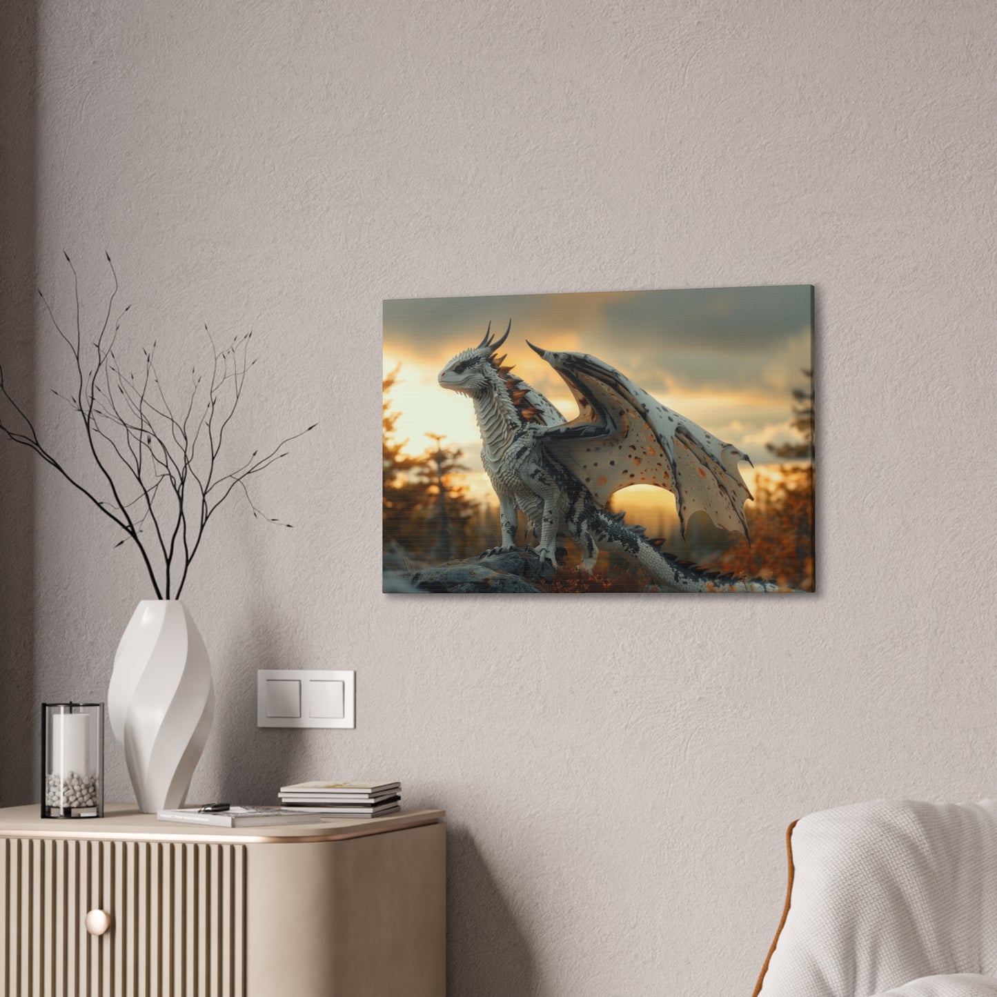 "Dawnbringer Drake"  Canvas Stretched, 0.75" - Print