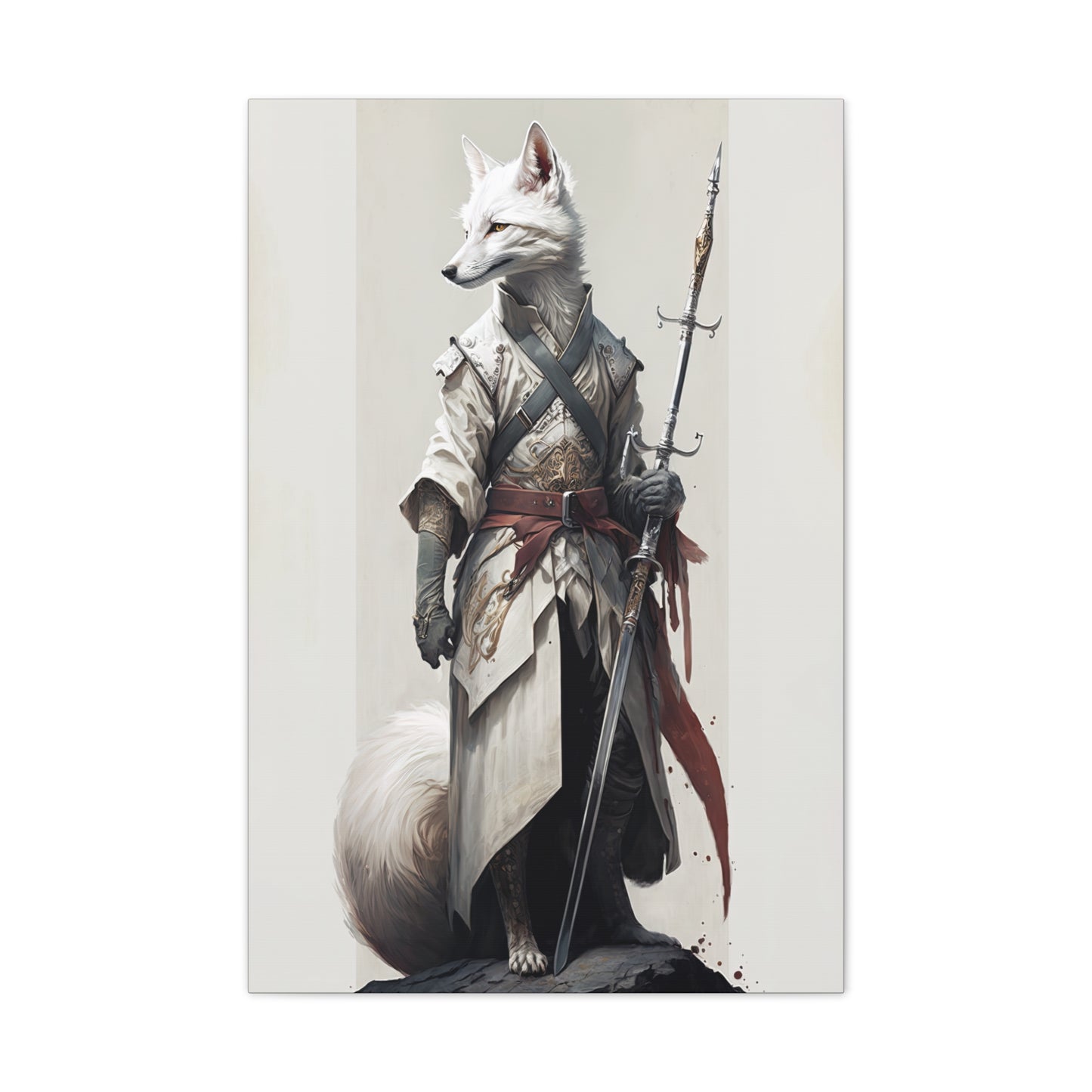 "Fox Paladine" Canvas Stretched, 0.75" - Print