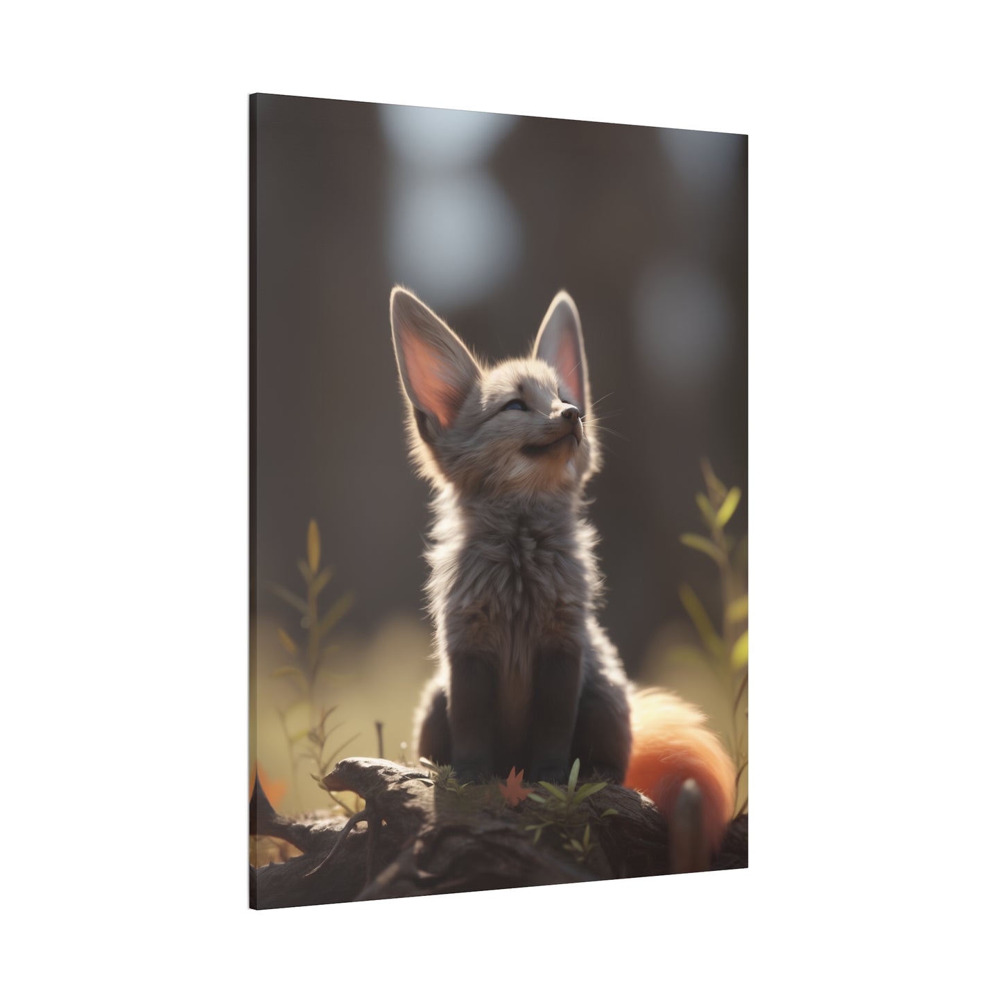 "Dawn Fox" Canvas Stretched, 0.75" - Print