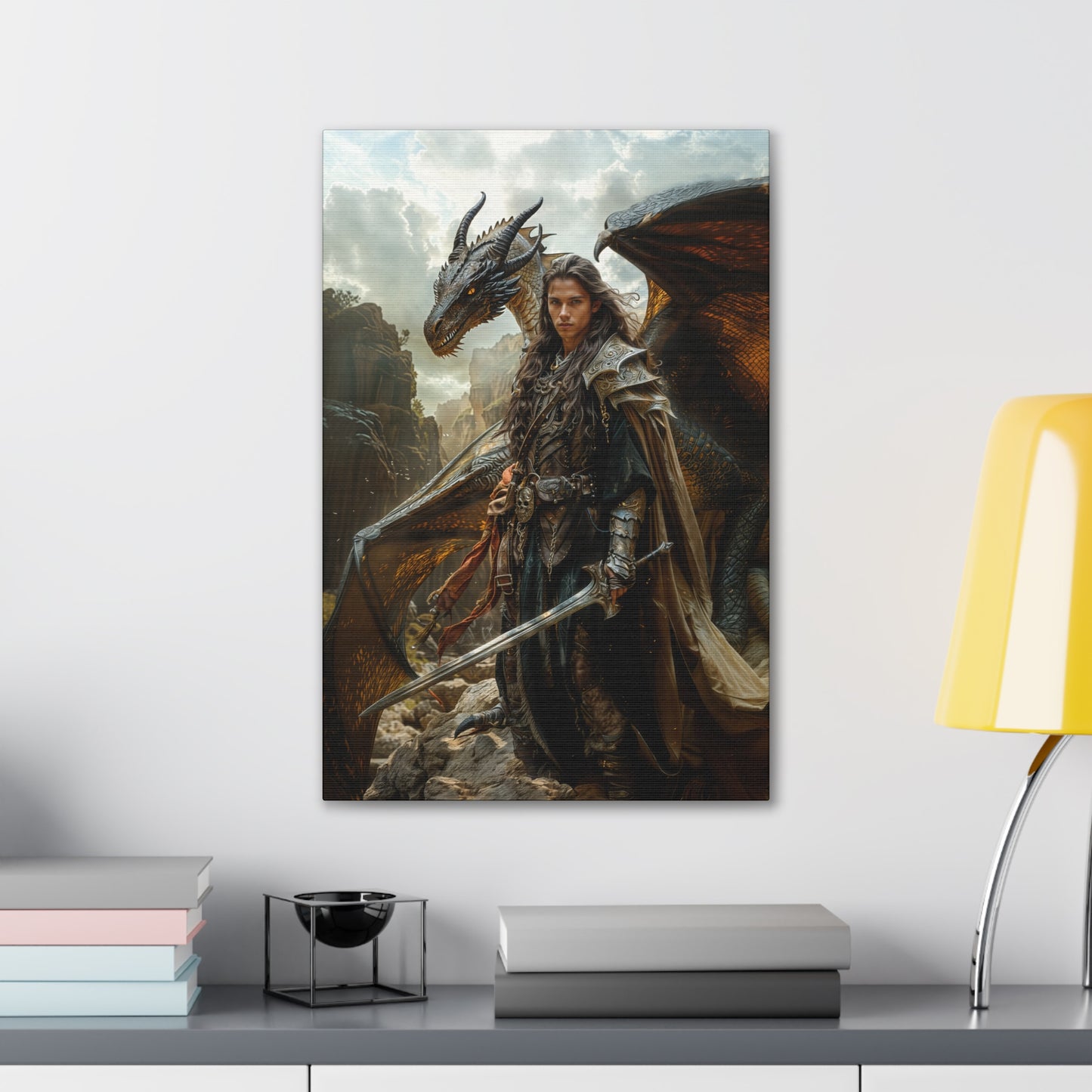 "Oathbound by Fire and Steel" Canvas Stretched, 0.75" - Print