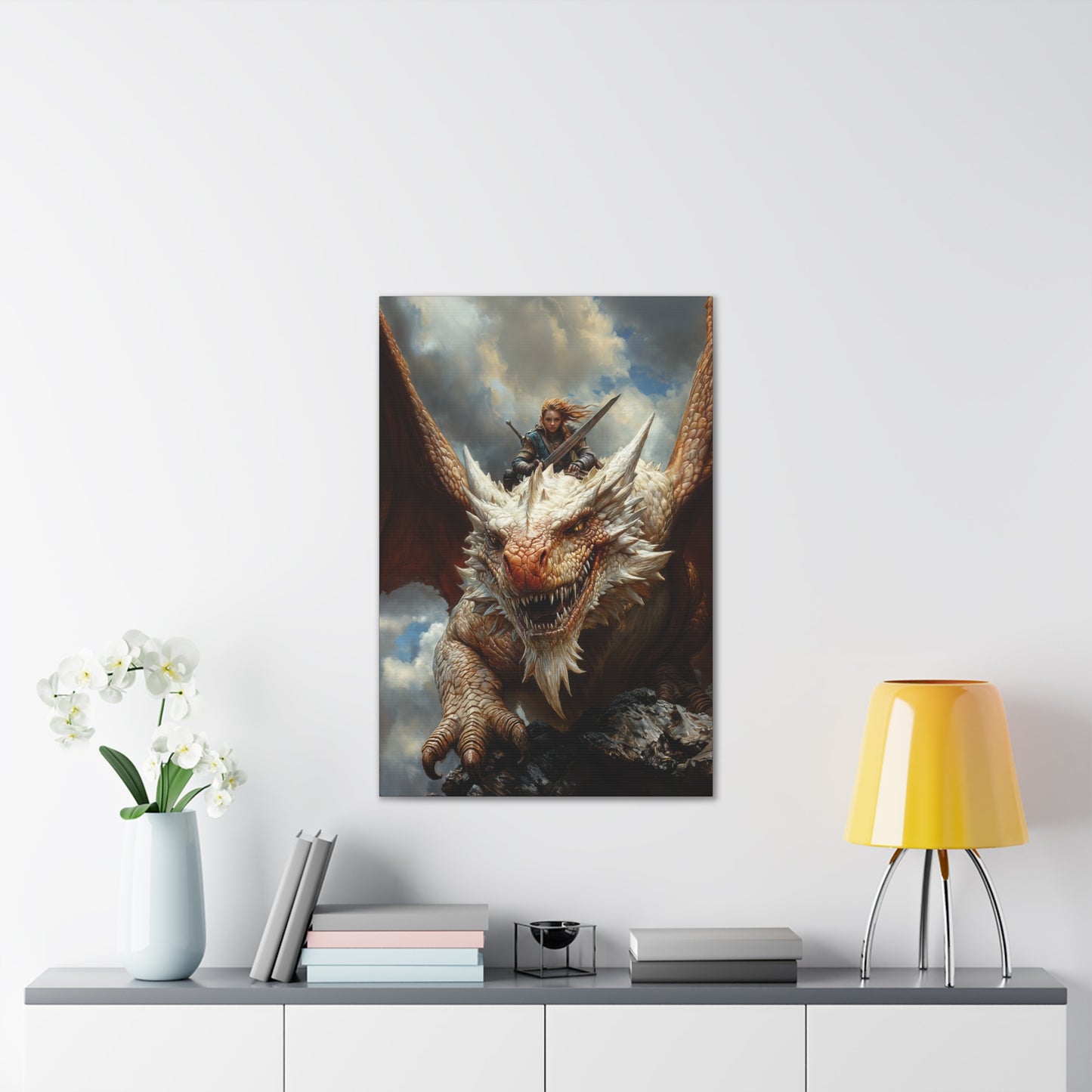 "Skyborn Fury" Canvas Stretched, 0.75" - Print