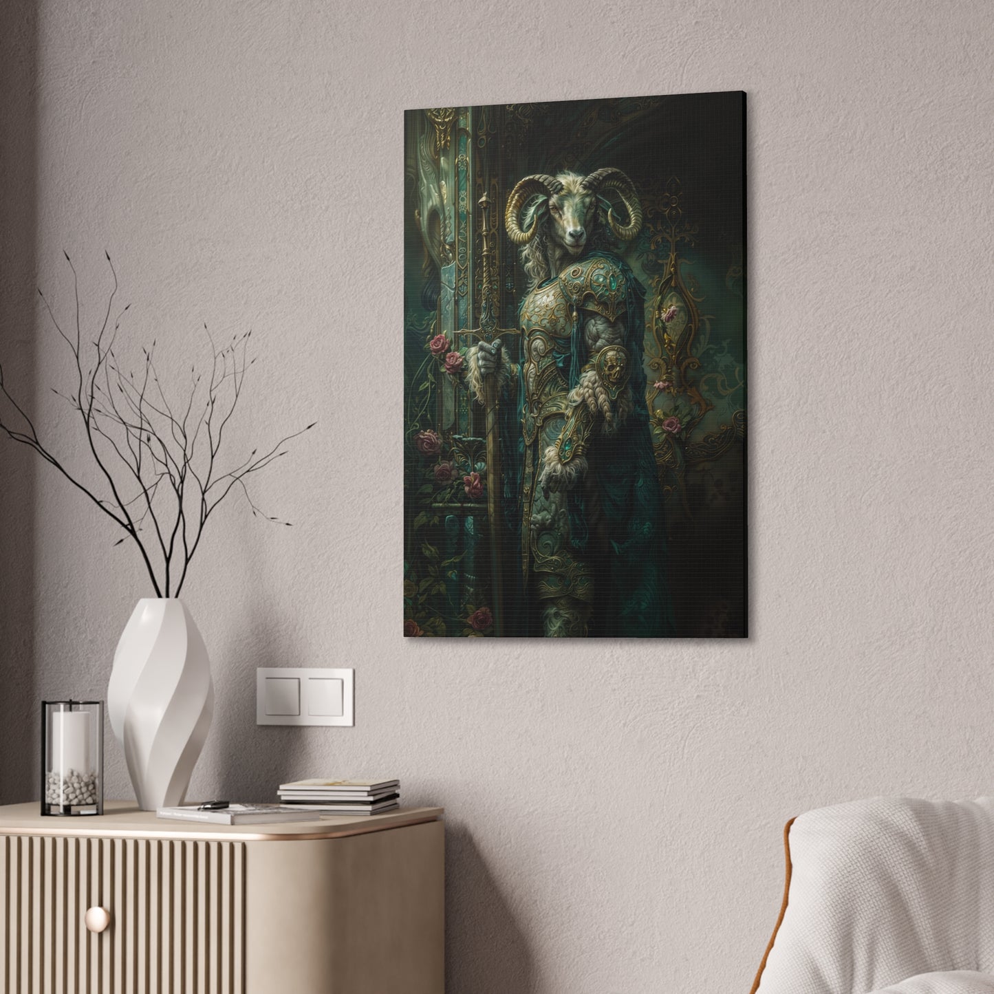 "Emerald Oathkeeper" Canvas Stretched, 0.75" - Print