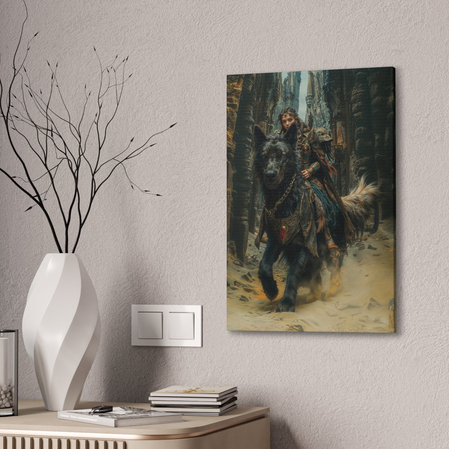 "Midnight Rider " Canvas Stretched, 0.75" - Print