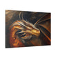 "Fireheart - Grandfather Dragon"  Canvas Stretched, 0.75" - Print