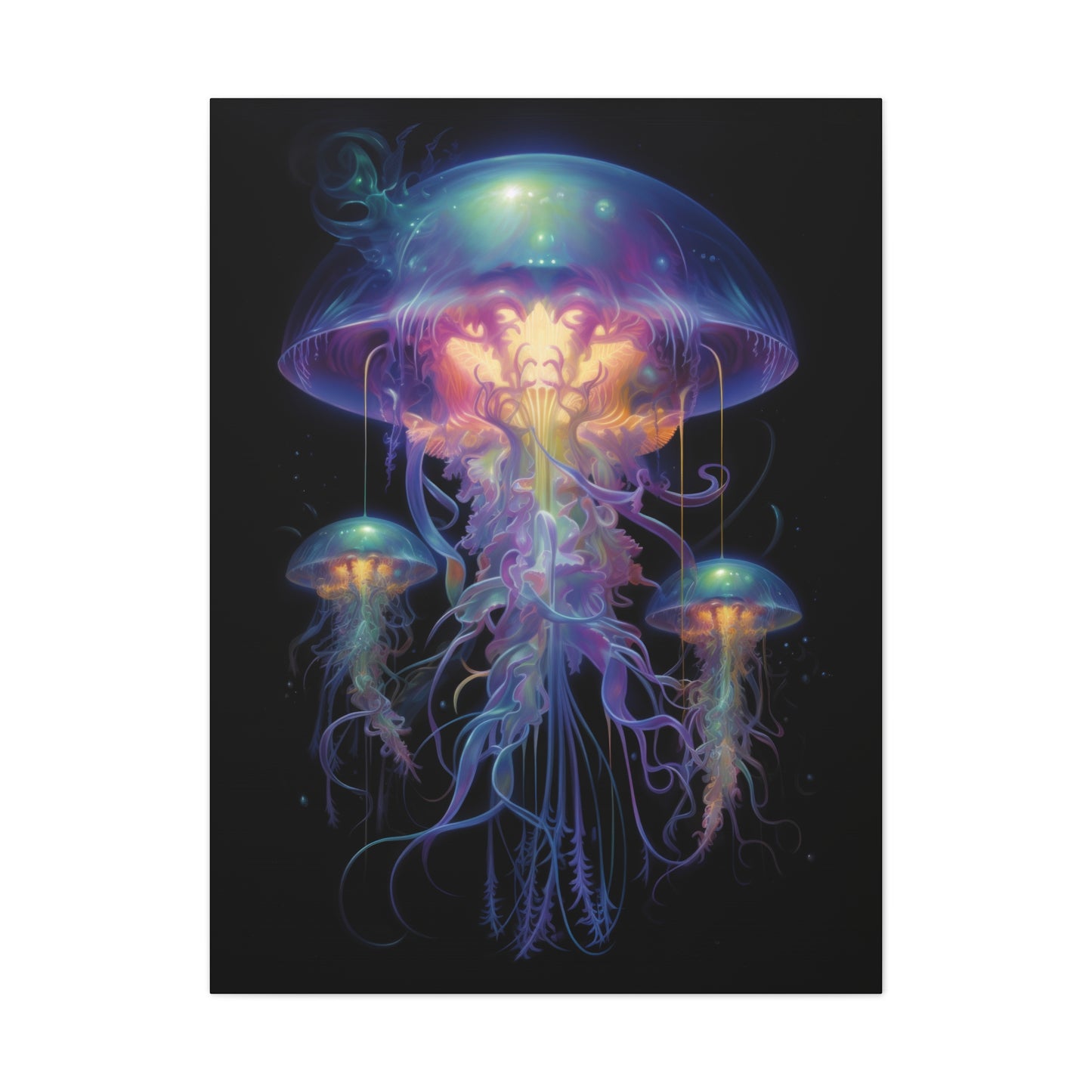 "Space Jellyfish 1" Canvas Stretched, 0.75" - Print