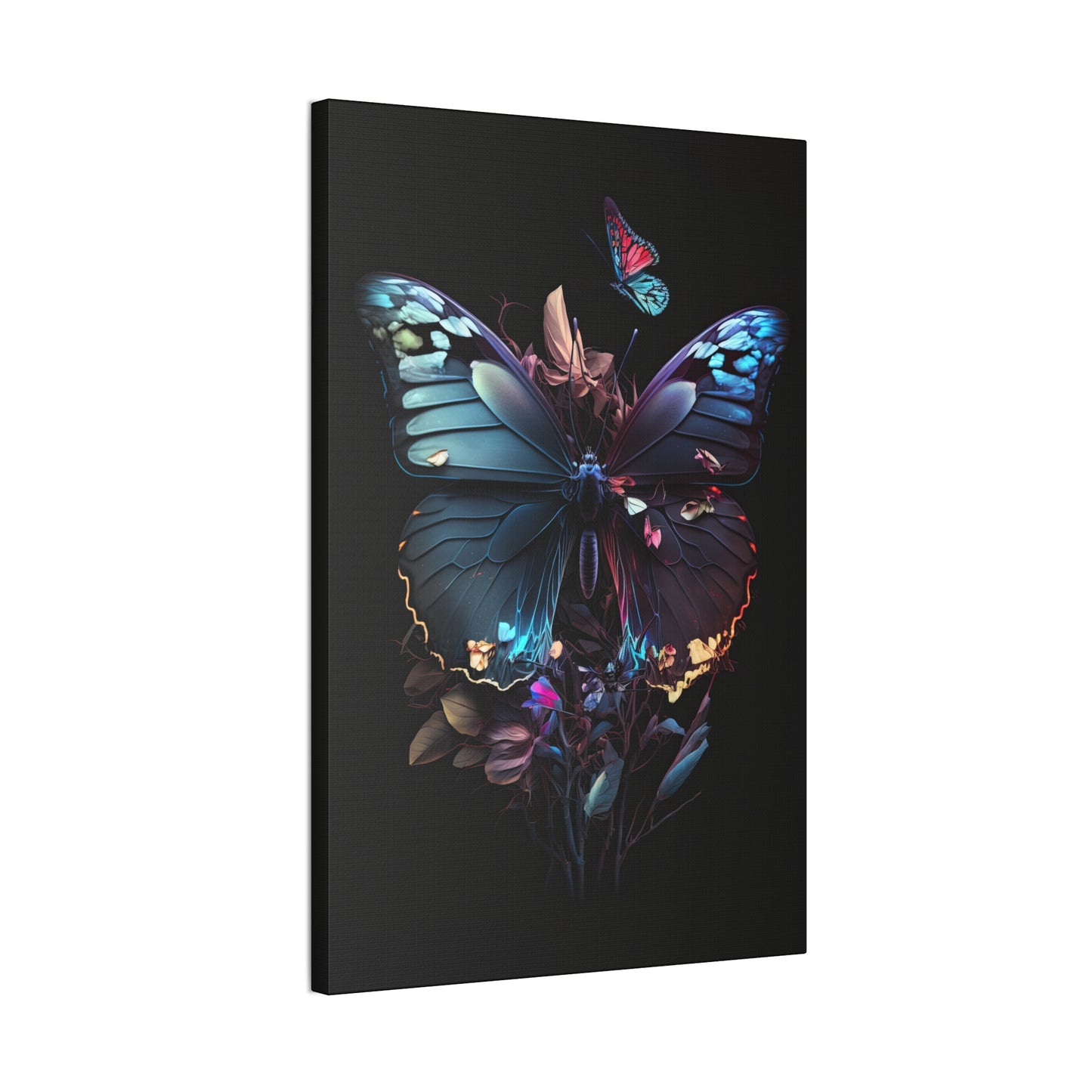 "Black Pearl Butterfly" Canvas Stretched, 0.75" - Print