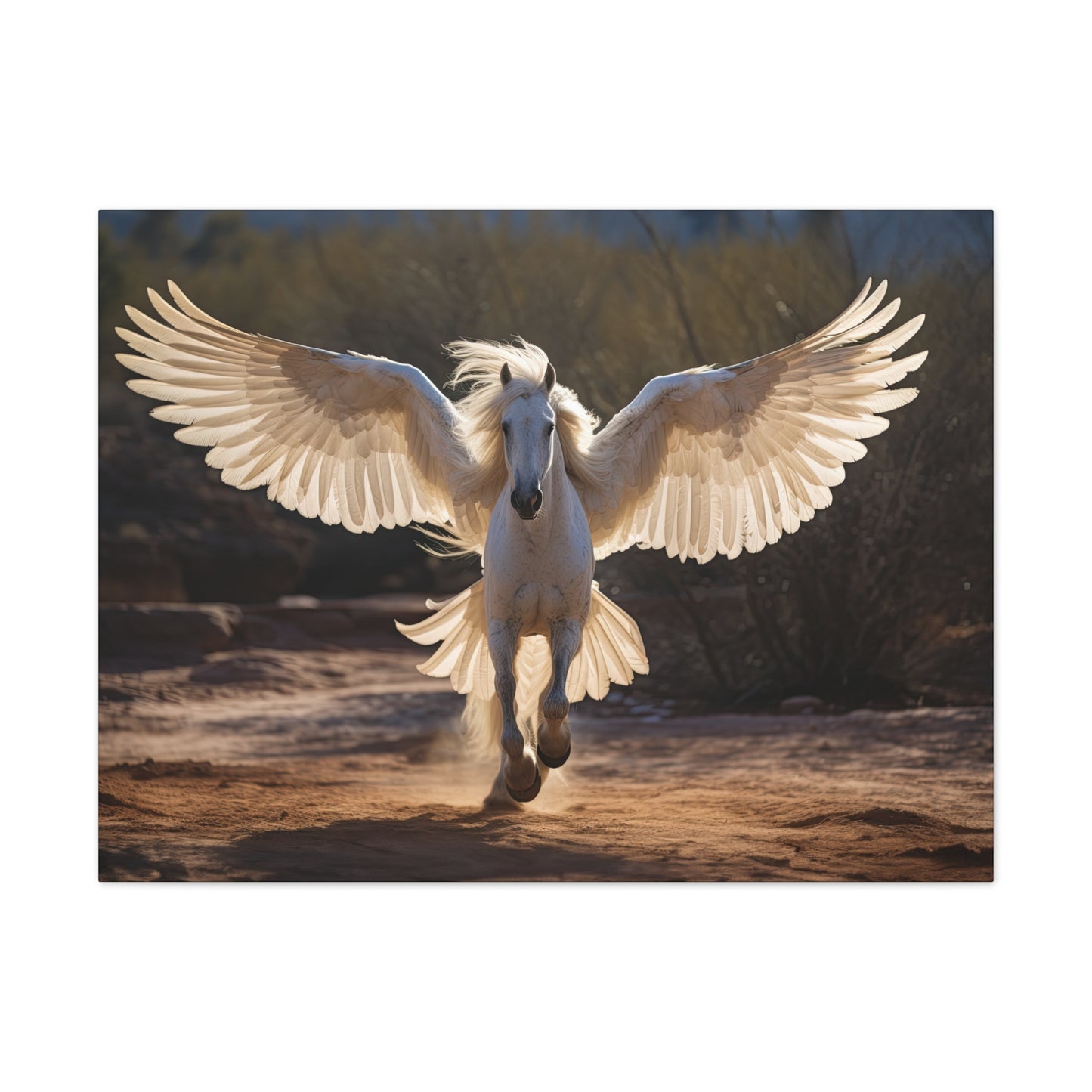 "Pearl Pegasus"  Canvas Stretched, 0.75" - Print