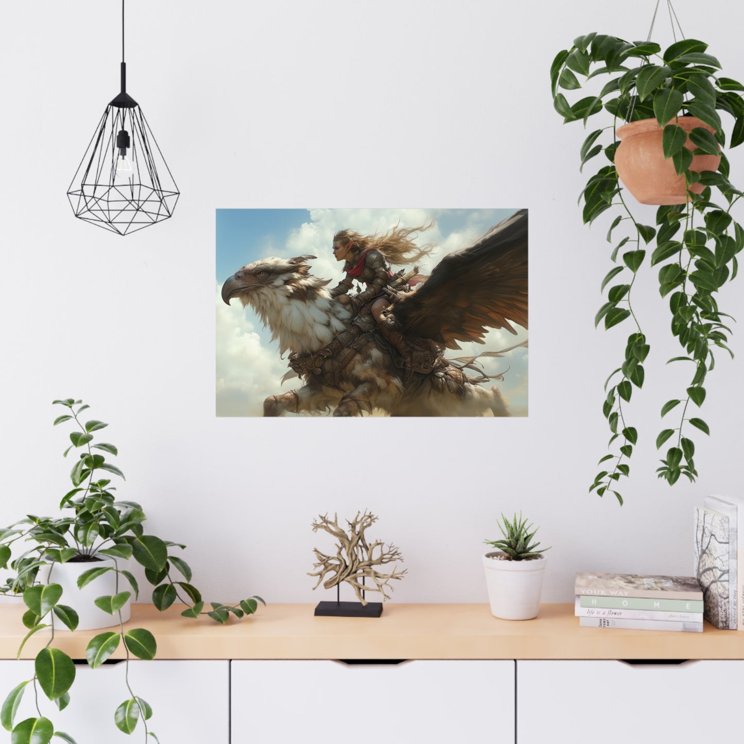 "Griffin Rider" Poster - Print