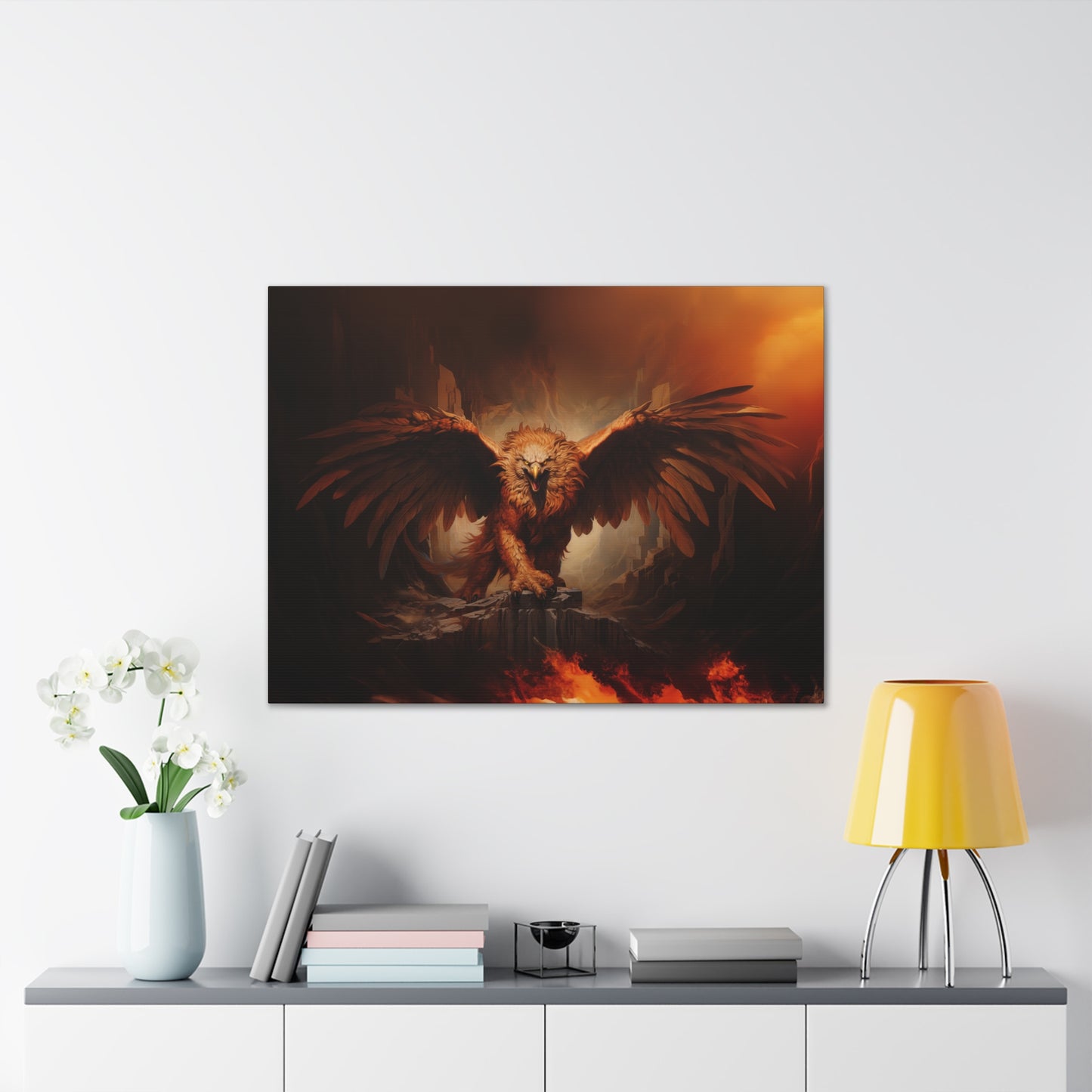 "Inferno Griffon"  Canvas Stretched, 0.75" - Print