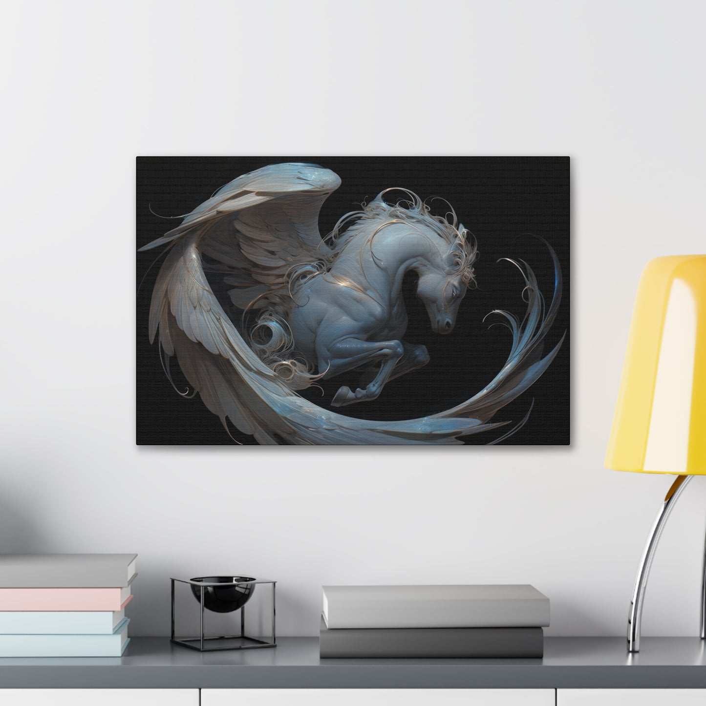 "Silk Pegasus"  Canvas Stretched, 0.75" - Print