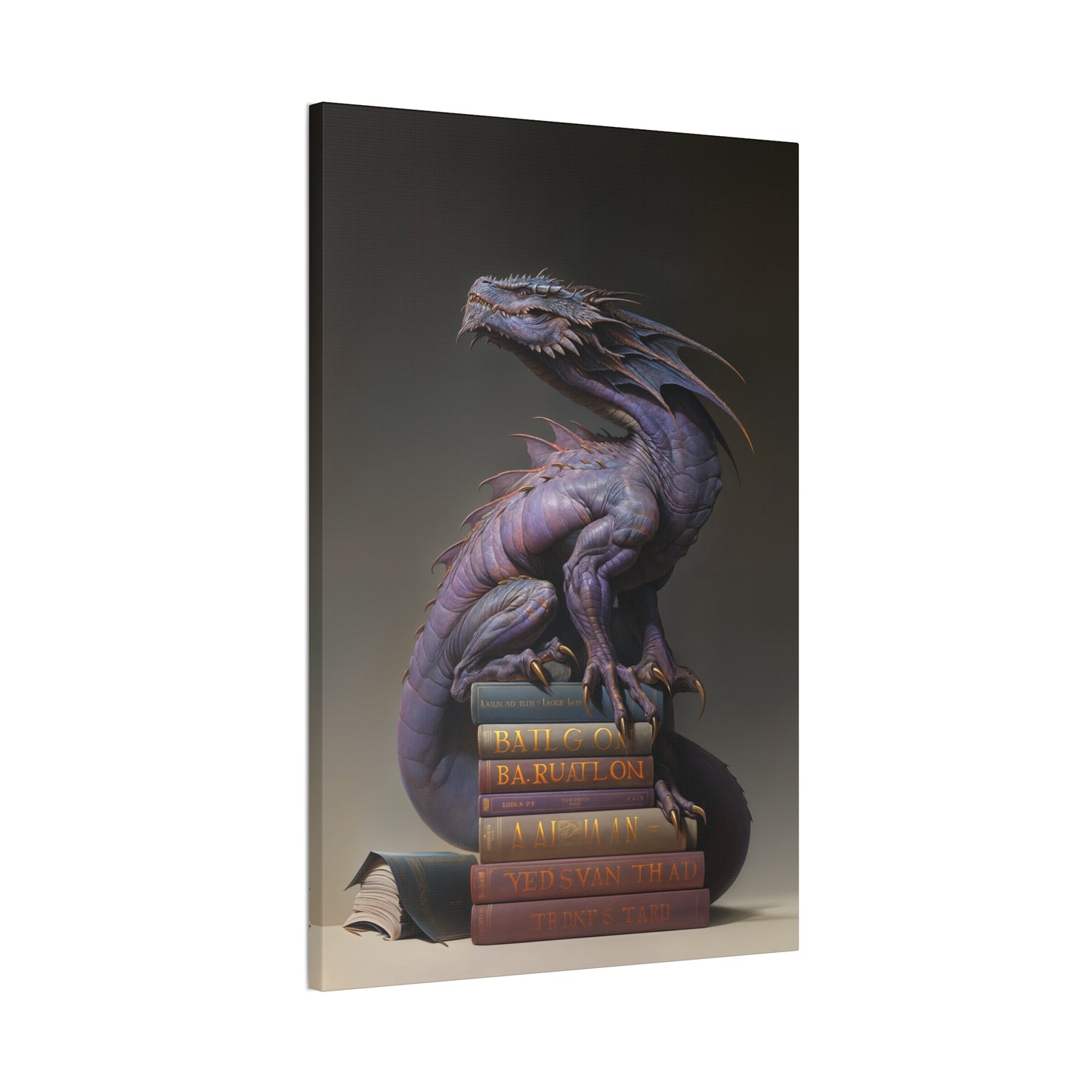 "Book Wyrm" Canvas Stretched, 0.75" - Print