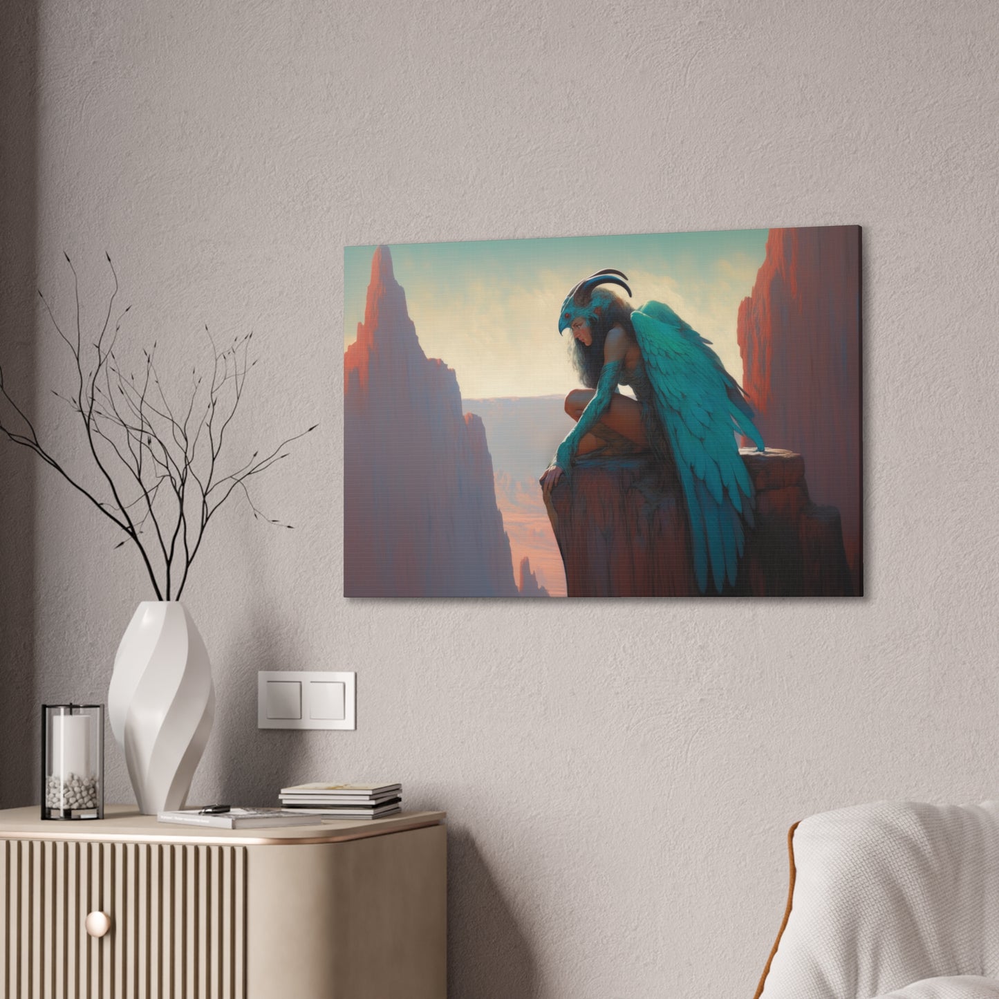 "Harpy Skystalker"  Canvas Stretched, 0.75" - Print