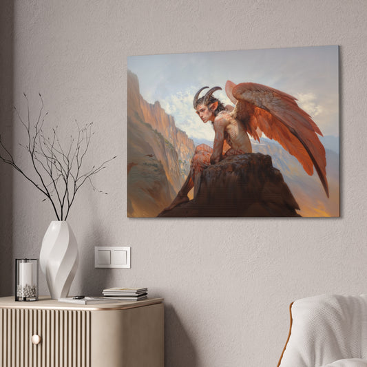 "Wings of the Forgotten Dawn"  Canvas Stretched, 0.75" - Print