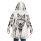 Wolf Sketch Microfleece Cloak