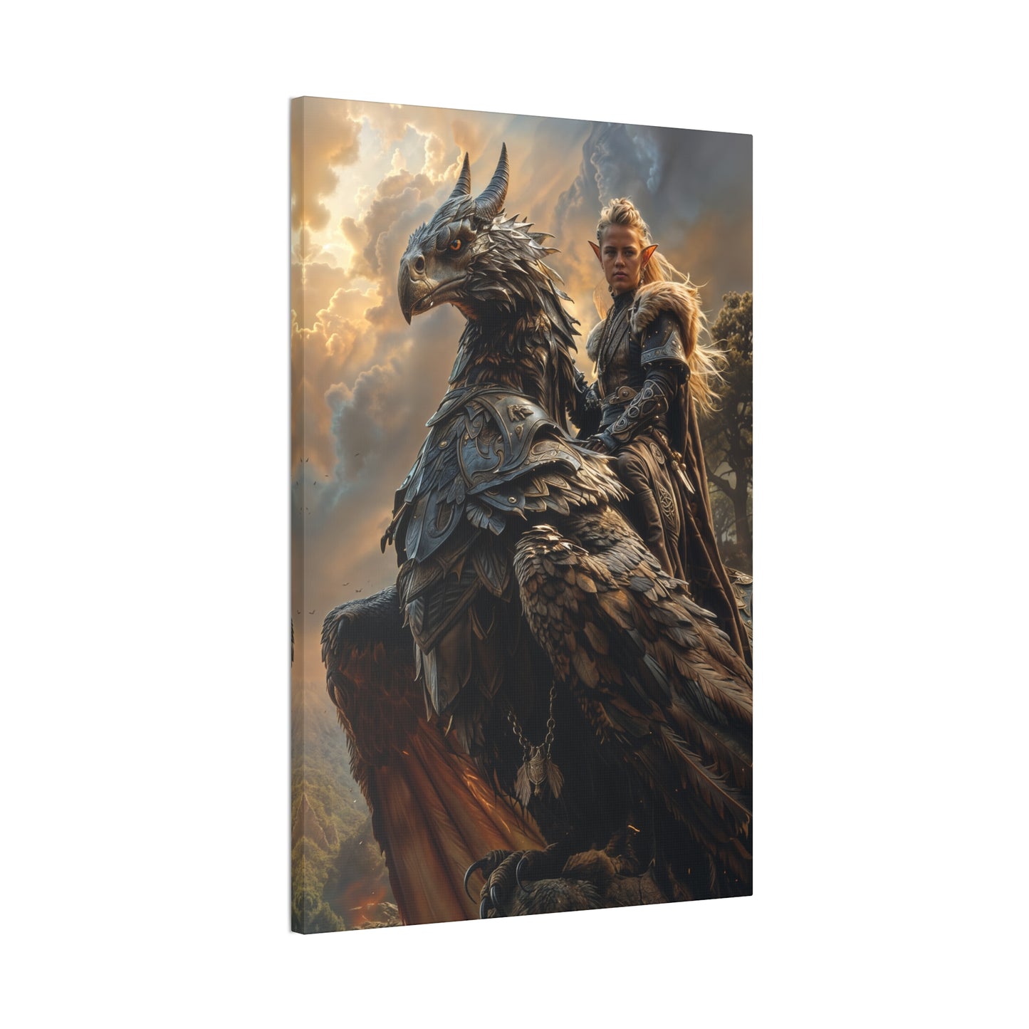 "Black Rider" Canvas Stretched, 0.75" - Print