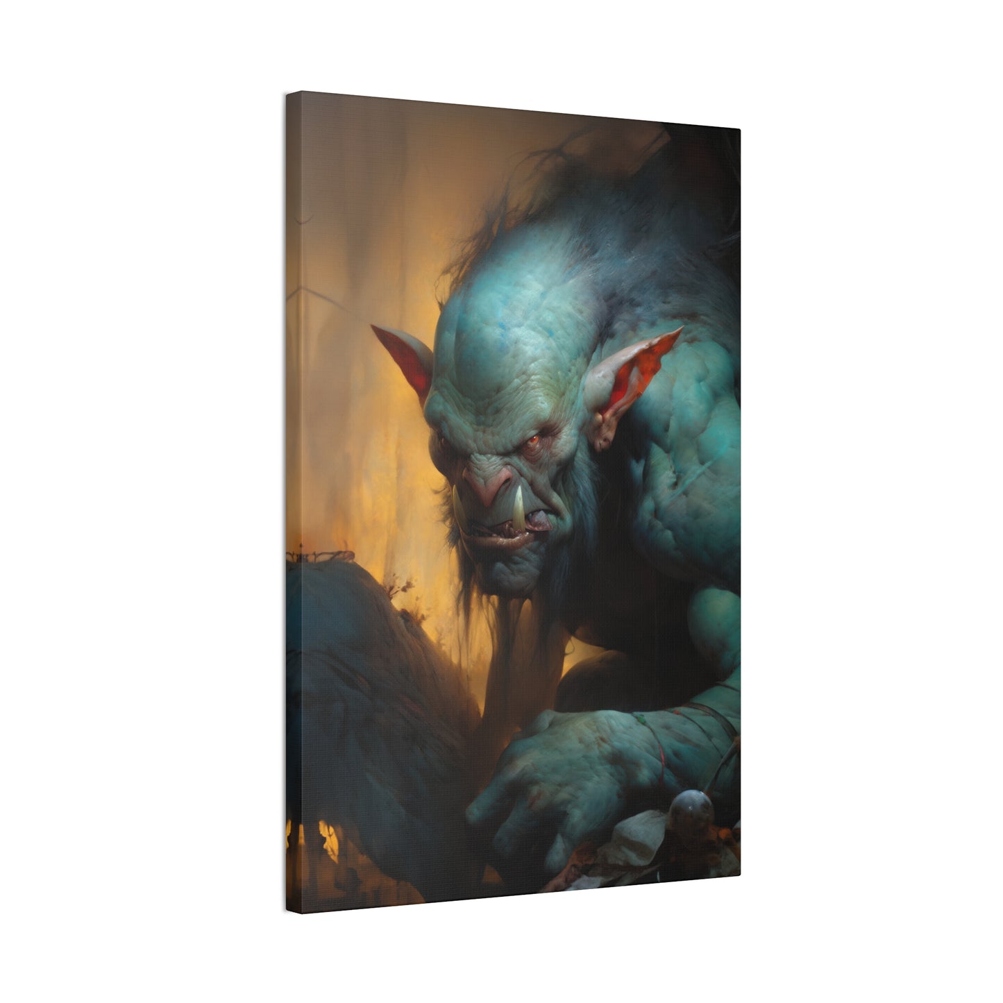 "Hungry Troll" Canvas Stretched, 0.75" - Print