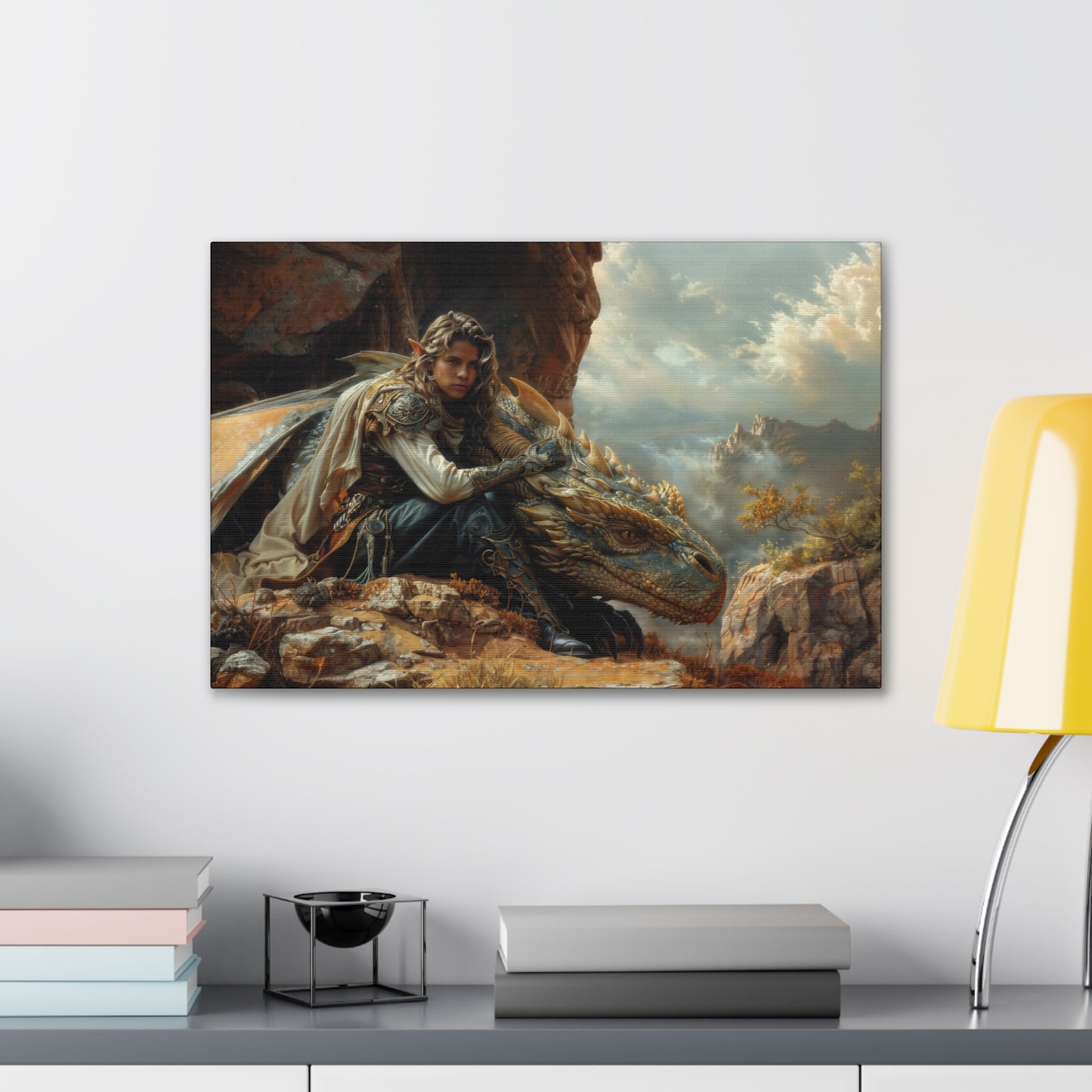 "Clifftop Contemplation"  Canvas Stretched, 0.75" - Print