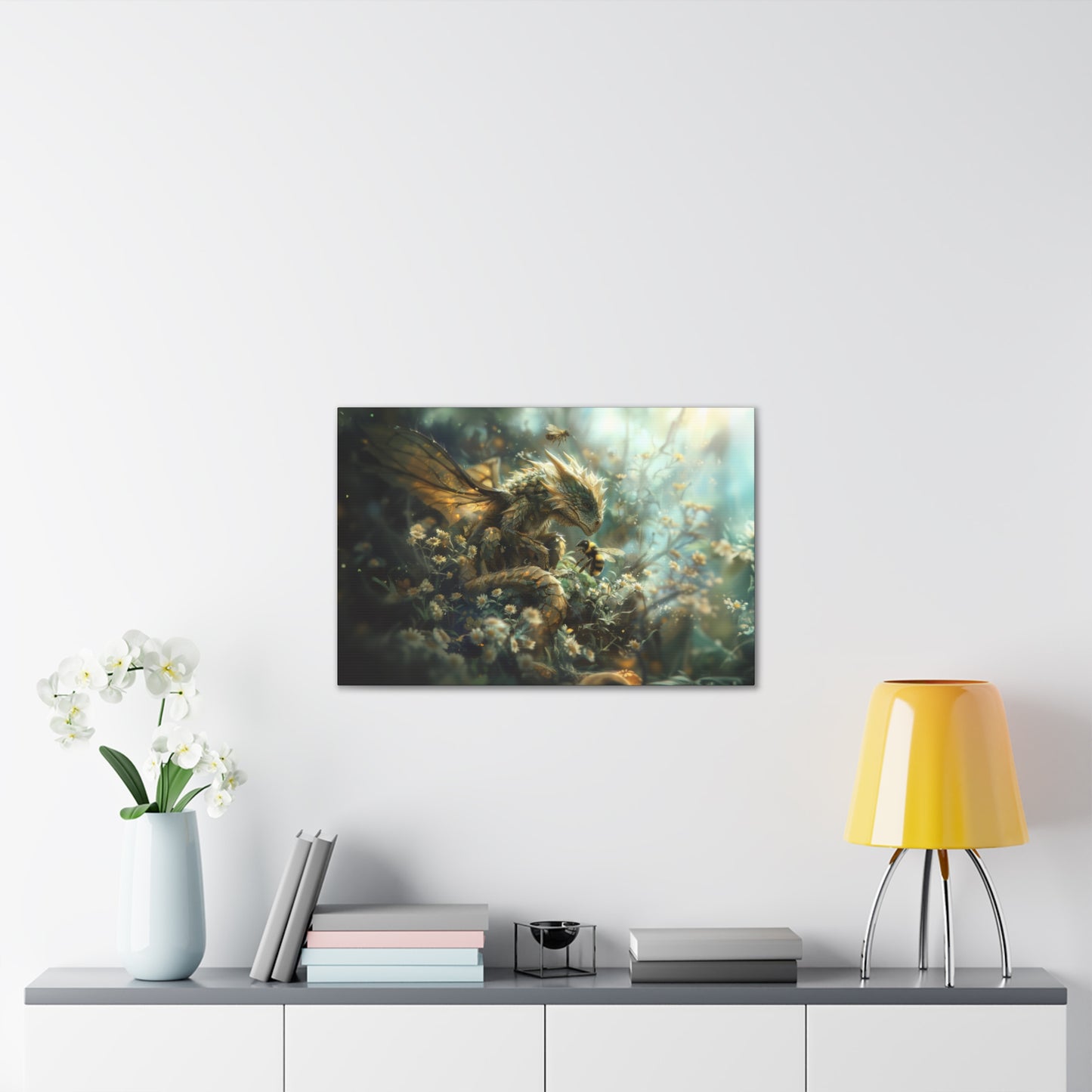 "Bumble Dragon"  Canvas Stretched, 0.75" - Print