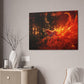 "Blazing Grace Phoenix"  Canvas Stretched, 0.75" - Print