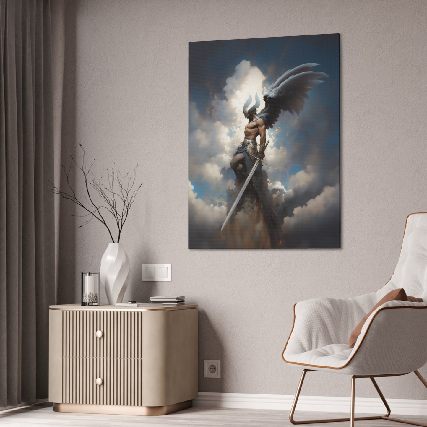 "Celestial Judge" Canvas Stretched, 0.75" - Print