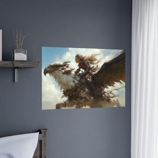 "Griffin Rider" Poster - Print