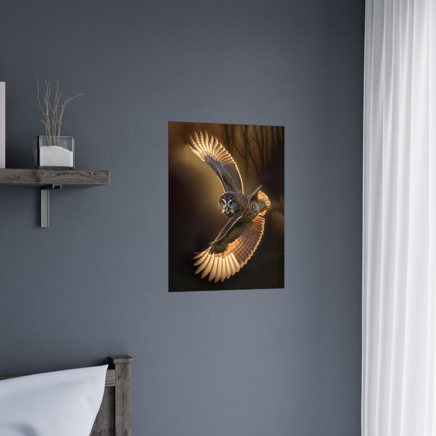 "Aerial Twister Owl" Poster - Print