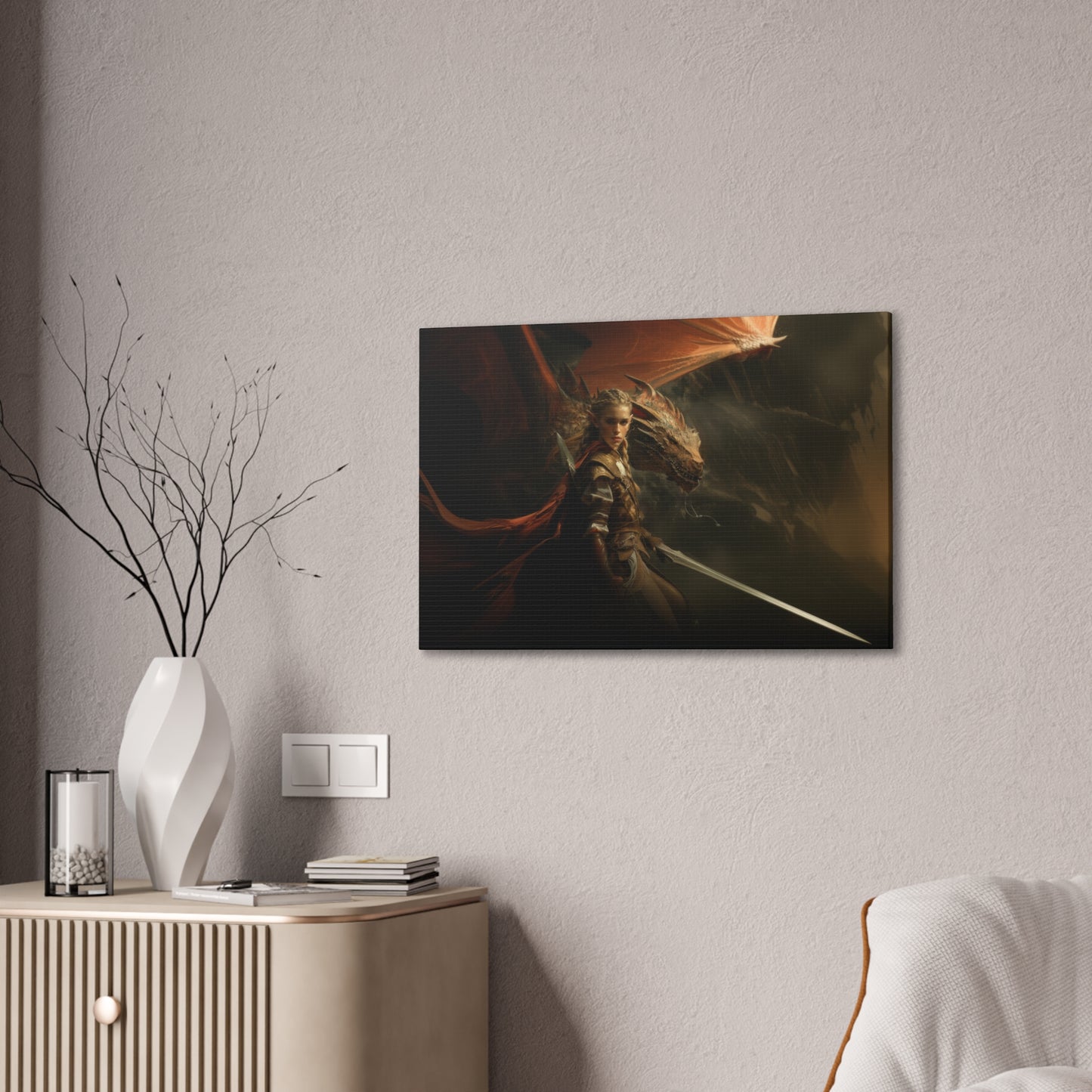 "Dragon Scout"  Canvas Stretched, 0.75" - Print