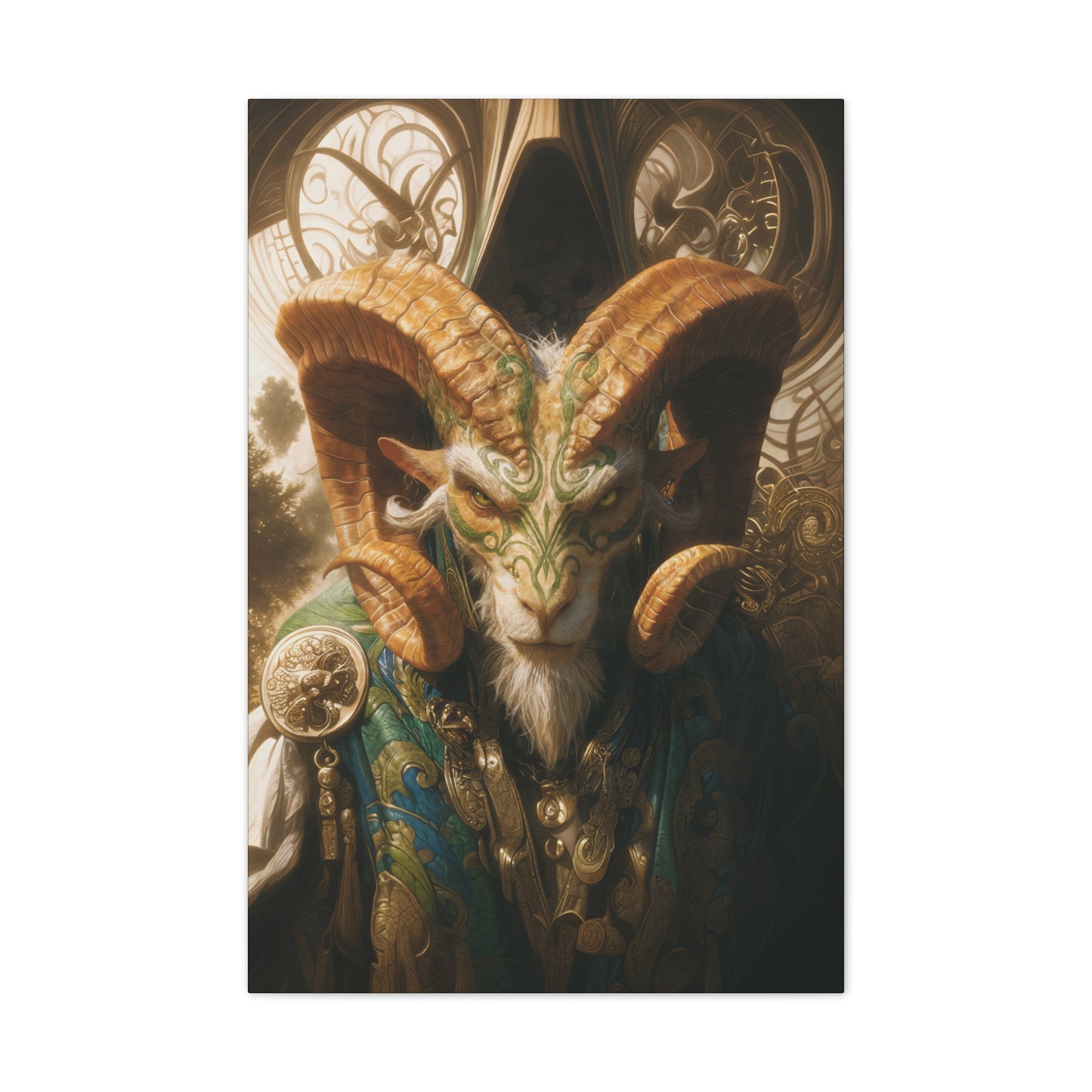 "Double-Cross Cleric" Canvas Stretched, 0.75" - Print