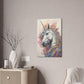 "Fluro Unicorn" Canvas Stretched, 0.75" - Print