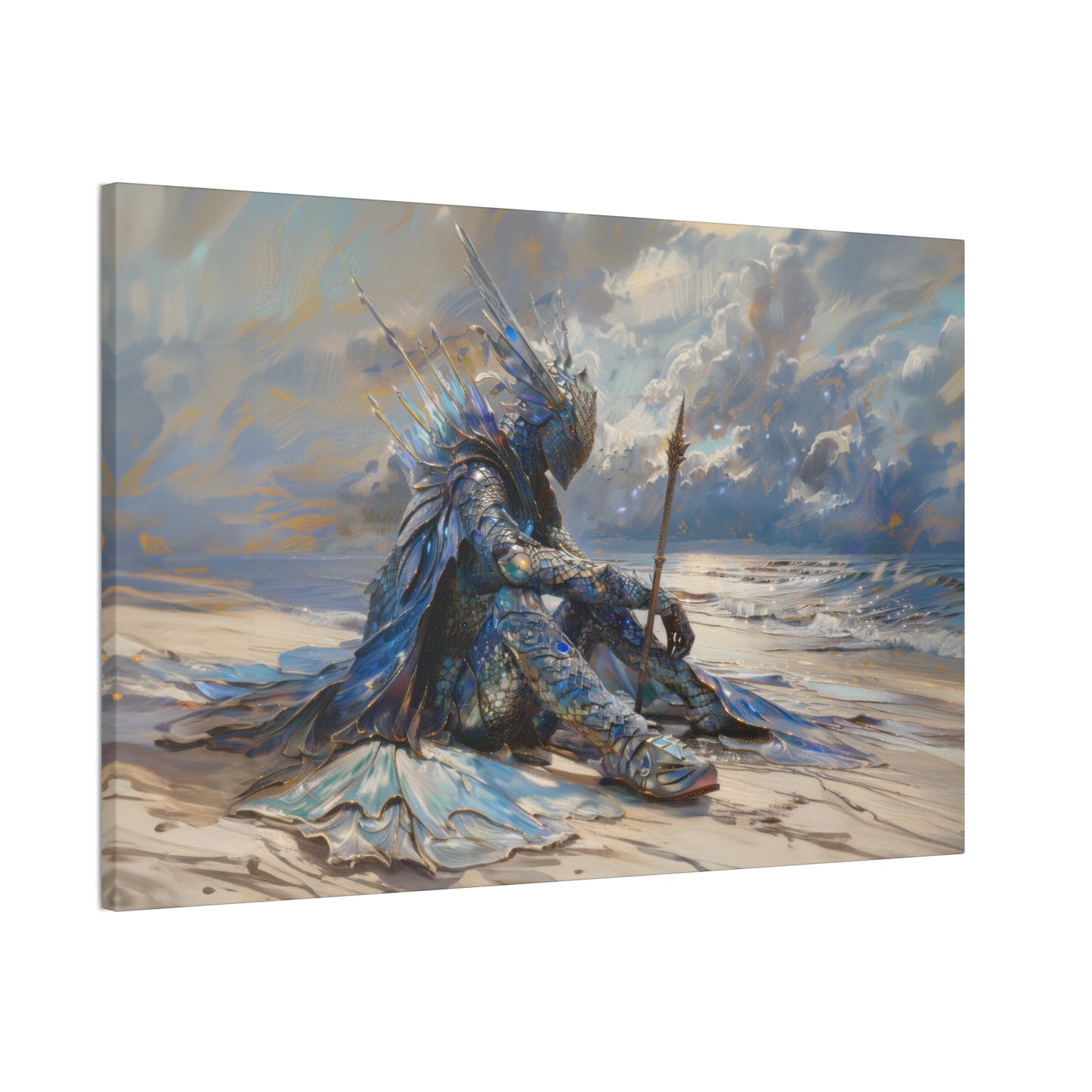 "Atlantean Summoner"  Canvas Stretched, 0.75" - Print