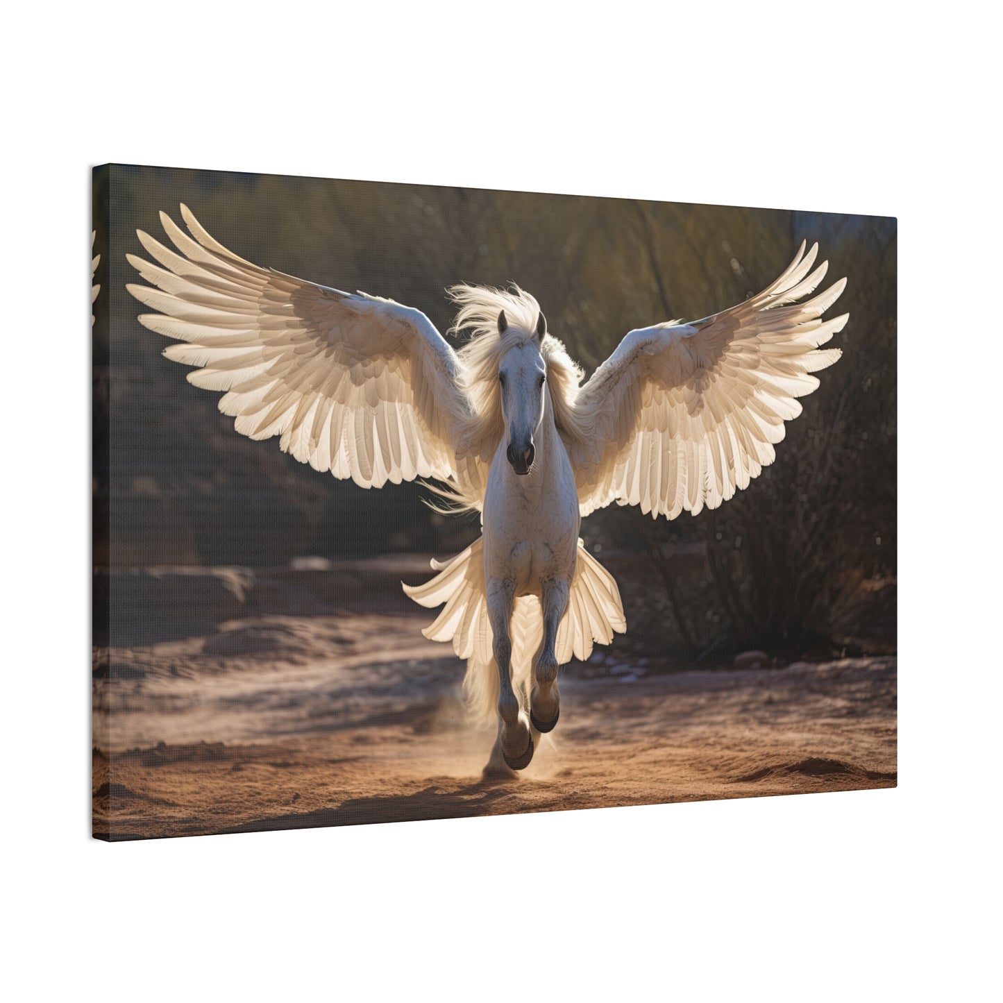 "Pearl Pegasus"  Canvas Stretched, 0.75" - Print