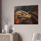 "Fireheart - Grandfather Dragon"  Canvas Stretched, 0.75" - Print