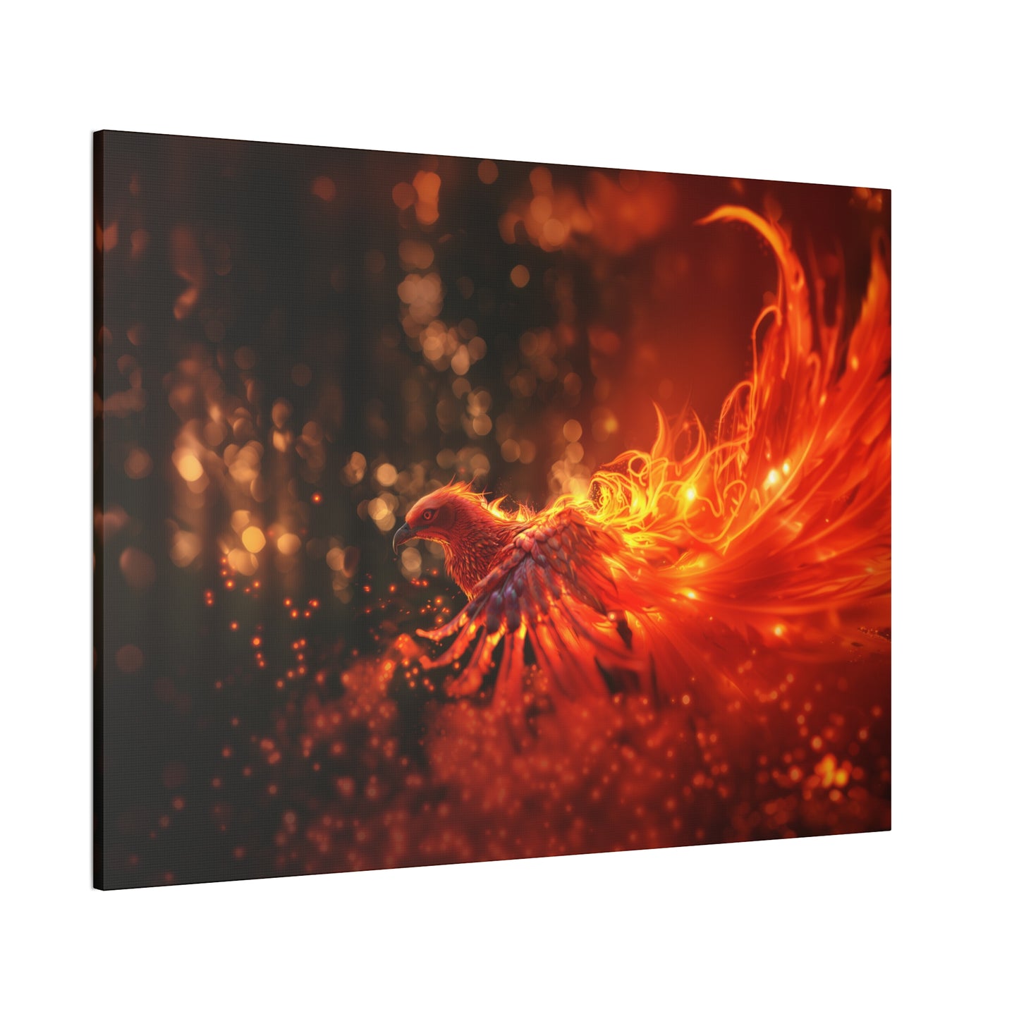 "Blazing Grace Phoenix"  Canvas Stretched, 0.75" - Print