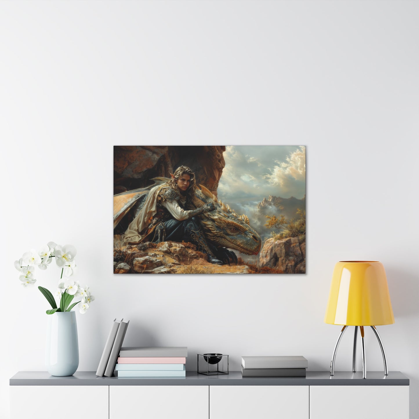 "Clifftop Contemplation"  Canvas Stretched, 0.75" - Print