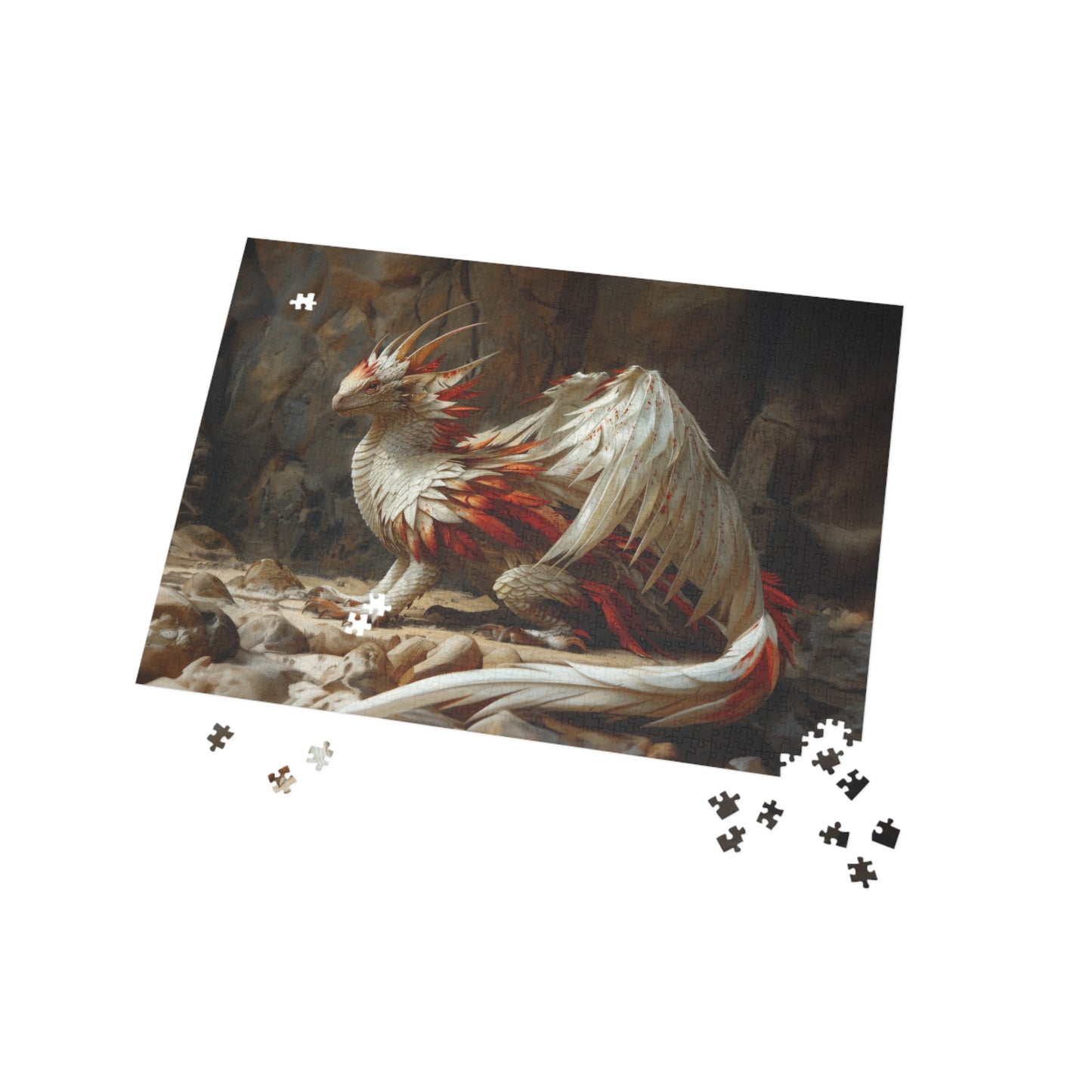 "Snowfire Dragon" Puzzle (500, 1000-Piece)