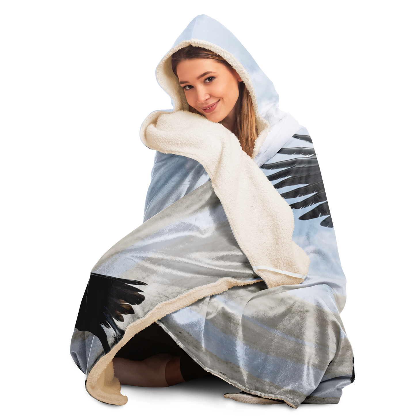 Midnight Pegasus Hooded Blanket