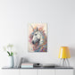 "Fluro Unicorn" Canvas Stretched, 0.75" - Print