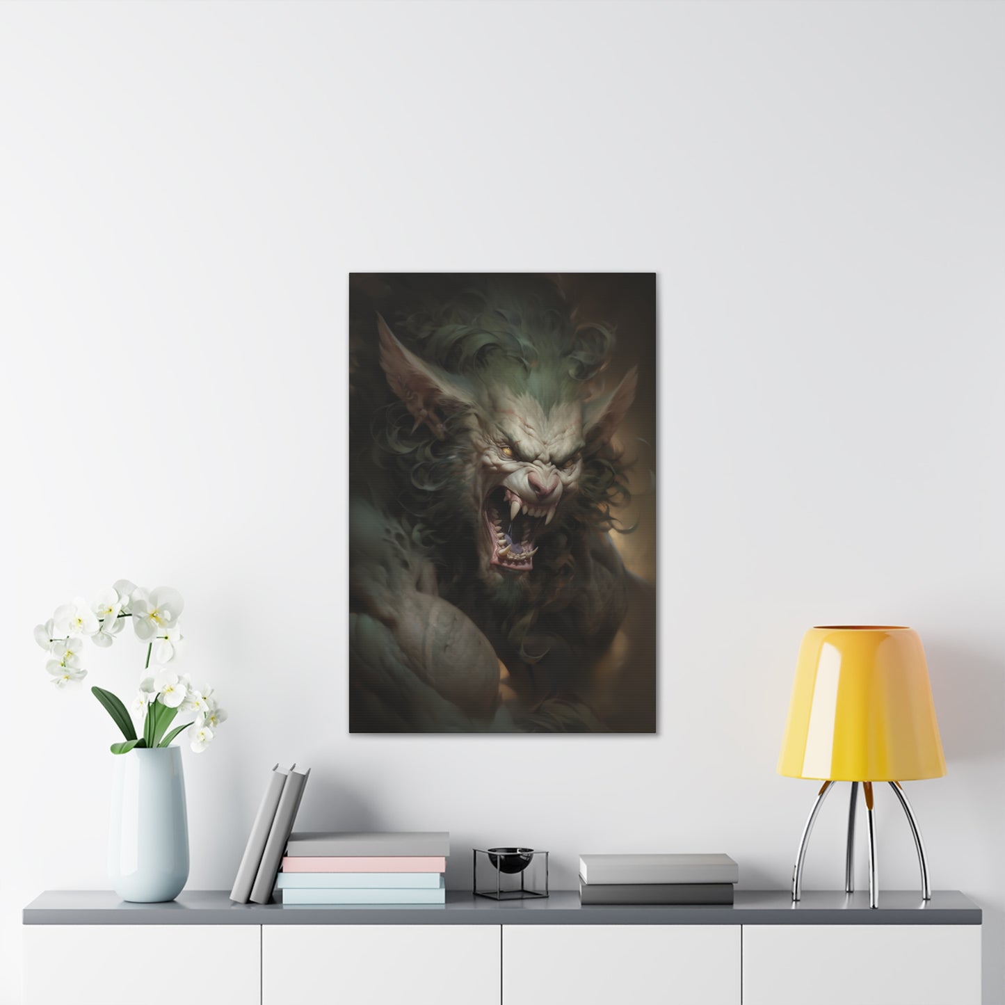 "Werecat" Canvas Stretched, 0.75" - Print