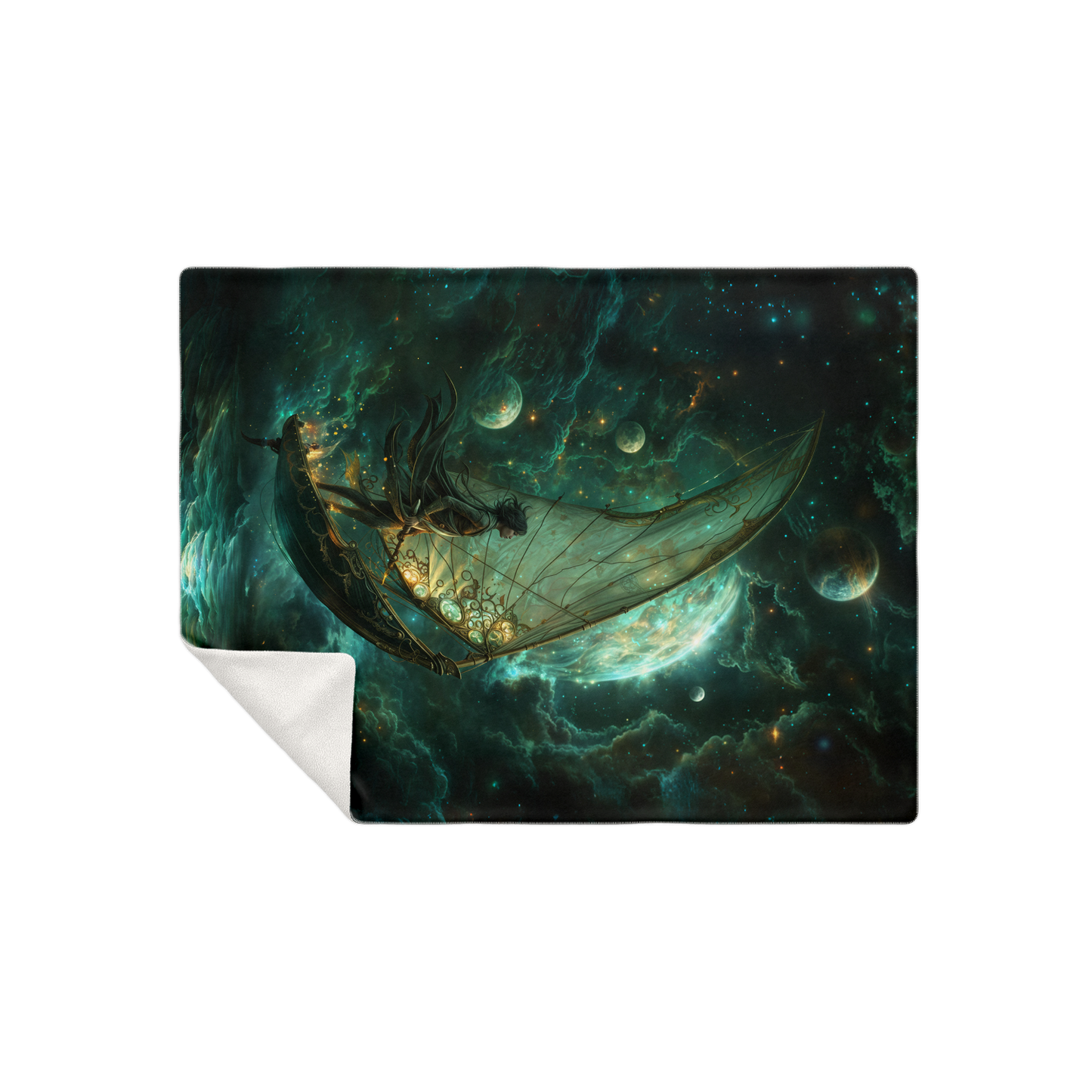 Astral Navigator Premium Microfleece Blanket